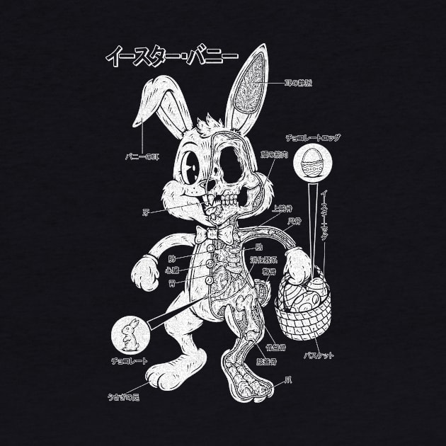 EASTER BUNNY ANATOMY - 1 INK by Firebrander